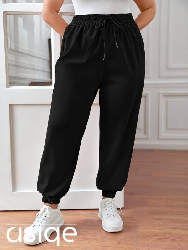 Pantalon Liz Pantalones Plus Size 11 asiqe Negro 1XL 