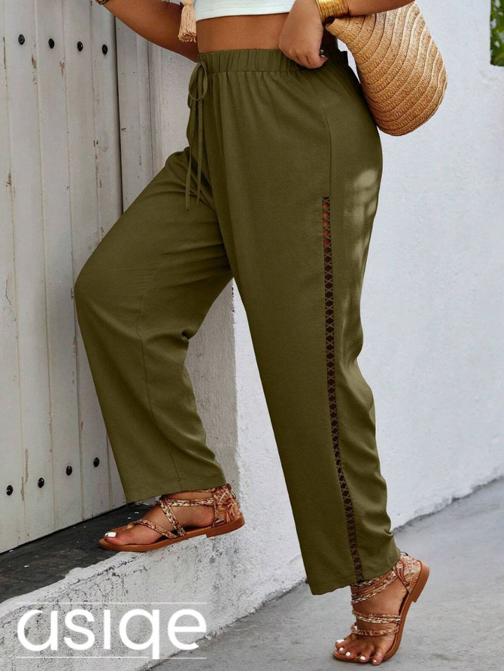 Pantalon Marilin Pantalones Plus Size 18 asiqe Verde XL 