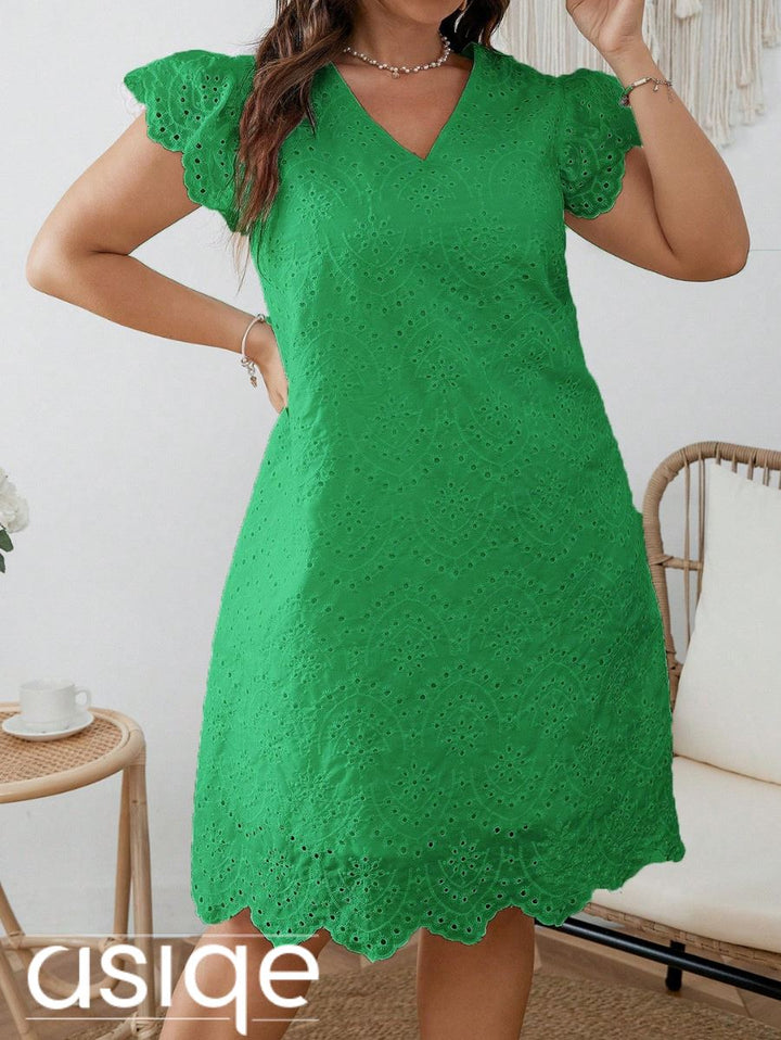 Vestido Justina Vestidos Plus Size 39 asiqe Verde XL 